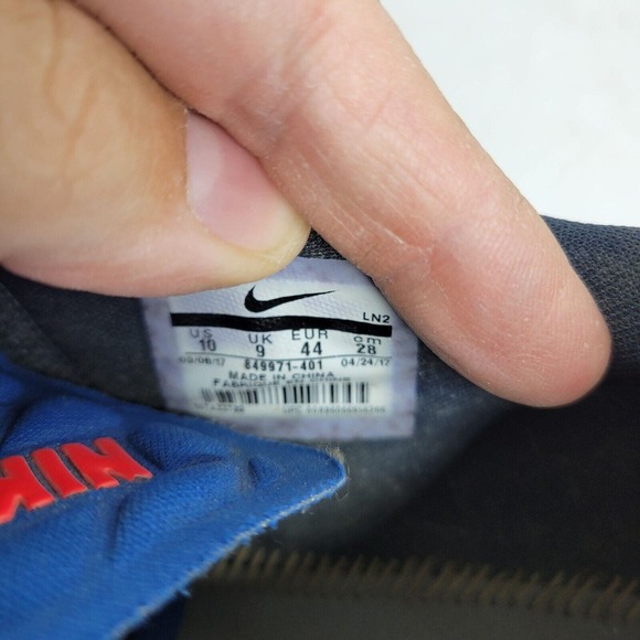 Nike Golf Lunar Control Vapor Blue Solar Red Shoes 849971-401 Sz 10 US Men's - Picture 14 of 16